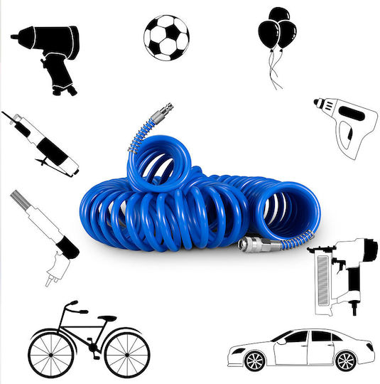 Bakaji Flexible Air Hose 15m Quick Compressor Connection 02814629