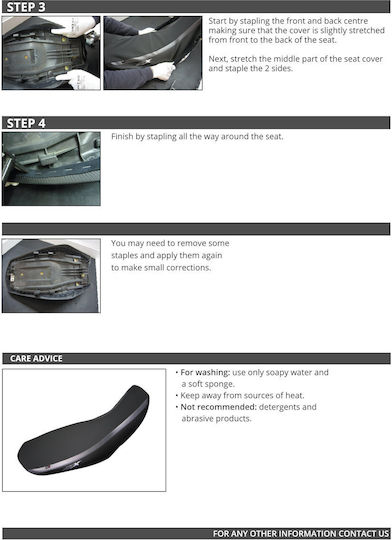 Κάλυμμα Σέλας Suzuki Gsx 1400 2001-2008 Μαύρο Κόκκινες Ραφές