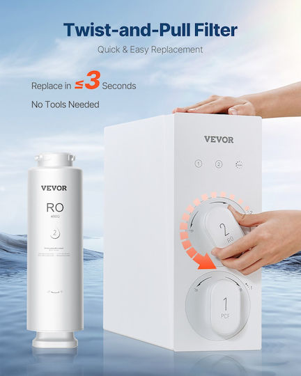 Vevor Water Filter Replacement Reverse Osmosis (RO) / Under Sink 0.0001 μm