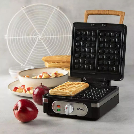 Domo Waffle Maker for Rectangular Waffles 2 Number of Waffles 1400W