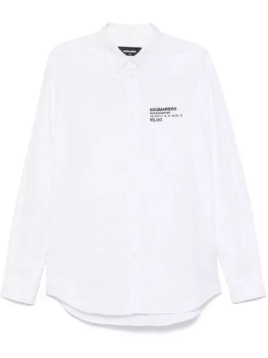 Long-sleeved Cotton Shirt White