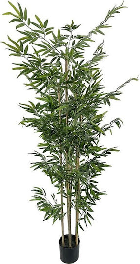 Dekoratives Bamboo Topfpflanze Inart Grüne Pp Höhe 190cm