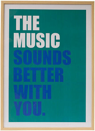Atmosphera Πίνακας Poster Frame Music Darius 50x70 Εκ – Συλλογή Modern Flow 206434a