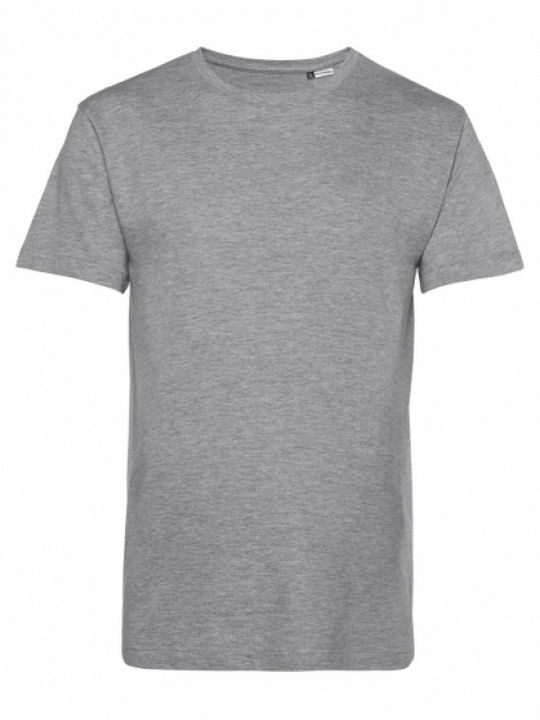 B&C E150 Ανδρικό Διαφημιστικό T-shirt Κοντομάνικο Γκρι Ανοιχτο