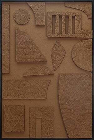 Atmosphera Canvas 3D Jilani 60 x 90 cm – Brown Embossed 210455