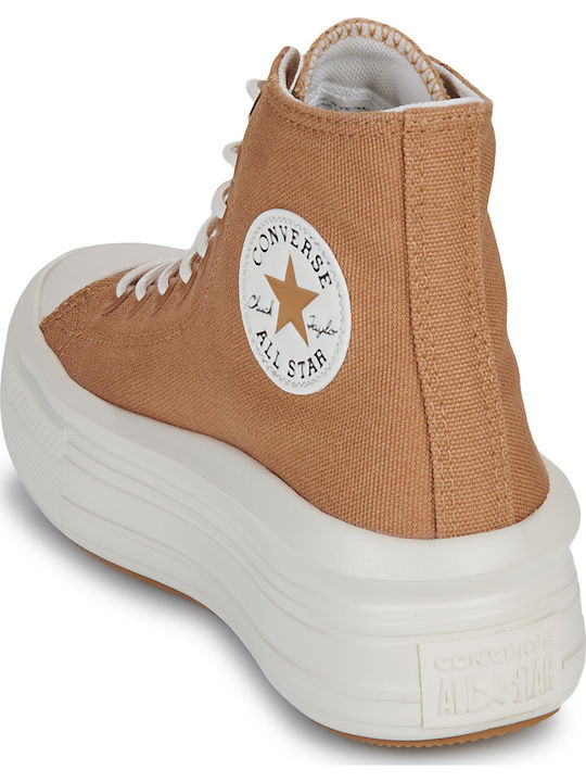 Damen Flatforms Stiefel Gelb