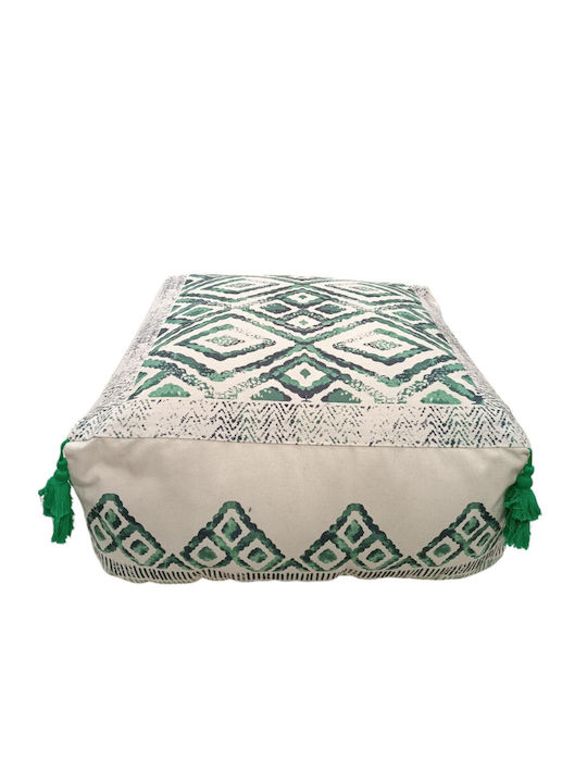 Πουφ Μαξιλάρα Λευκό 45x45x30cm