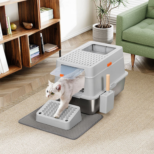 Bakaji Cat Basin with Sieve L59.5 x W39.5 x H15cm