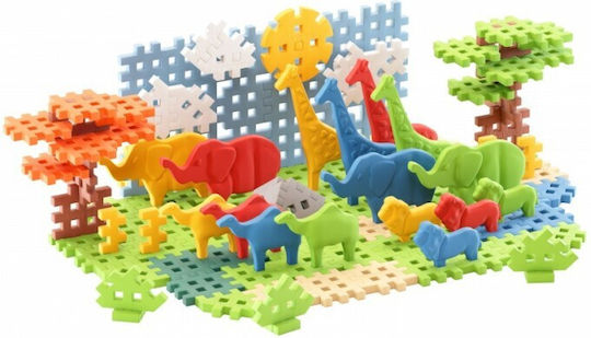 Marioinex Τουβλάκια Animals Savanna για 3+ Ετών 100τμχ