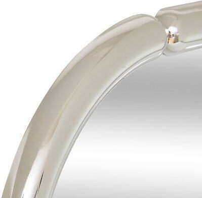 Atmosphera Micaela Wandspiegel Oval mit Silber Kunststoff Rahmen 55x35cm