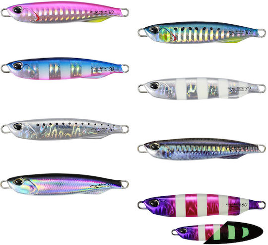 Künstliche Köder Duo Drag Metall Guss Slim 6,4cm 30g Magenta Indigo Zebra Leuchtend