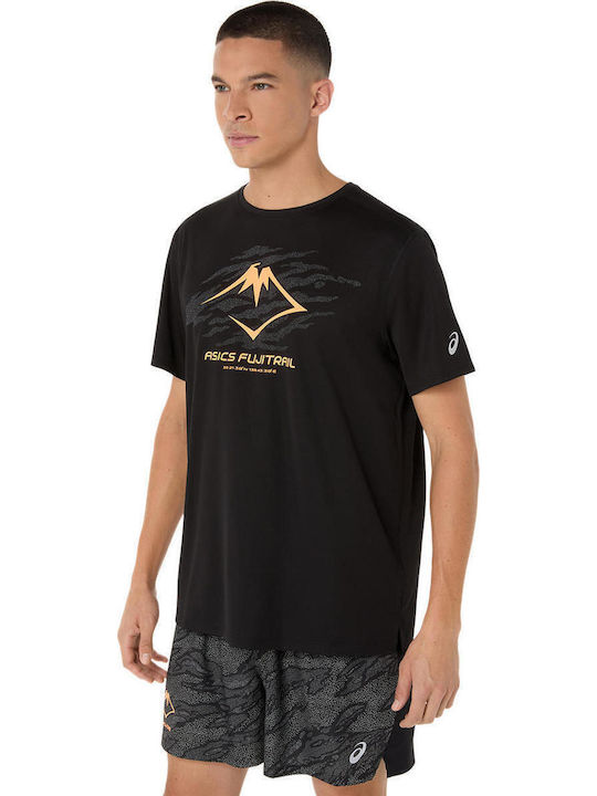 Fujitrail Αθλητικό T-shirt Μαύρο
