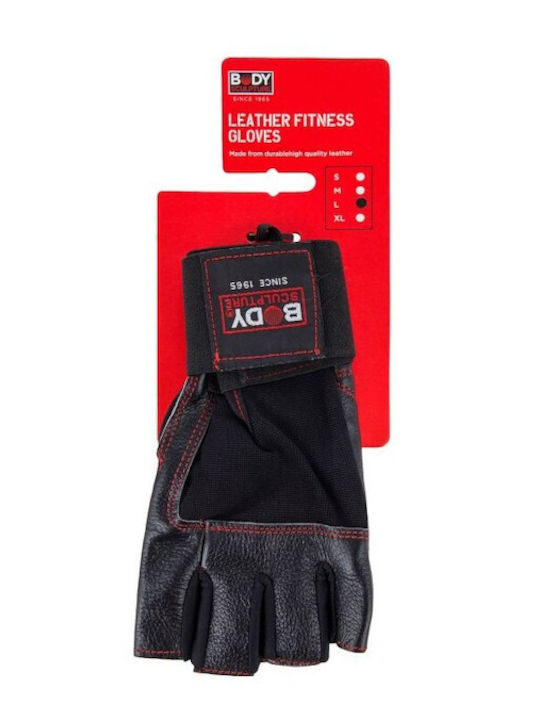 Schwarz Leder Handschuhe