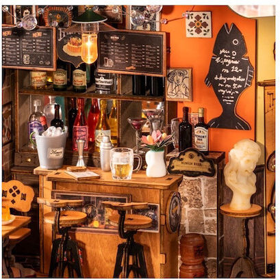Rolife Παιχνίδι Κατασκευών Ξύλινo Robotime Rolife Series Cheers Bar & Dining