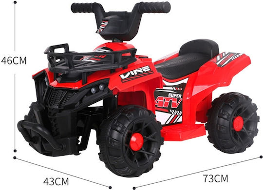 Motocicletă Cu 4 Roți Electrică 6 Volți Galbenă Pentru 2+ Ani
