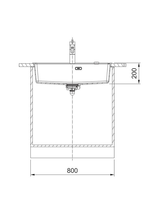 Franke Maris Mrg 610-72tl 1140663153 Drop-In Мивка от Синтетичен Гранит Ш76xД51см Кафе