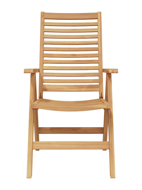 Outdoor Chair Wooden Teak 6pcs 52x60cm