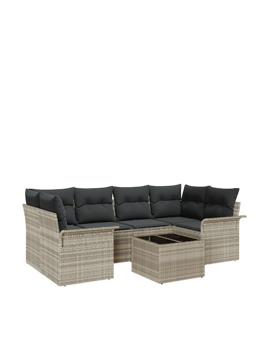 Zweisitziges Sofa Außenbereich Rattan 55x55x37cm