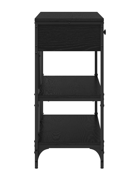 Wooden Console Table Black L100xW34.5xH75cm
