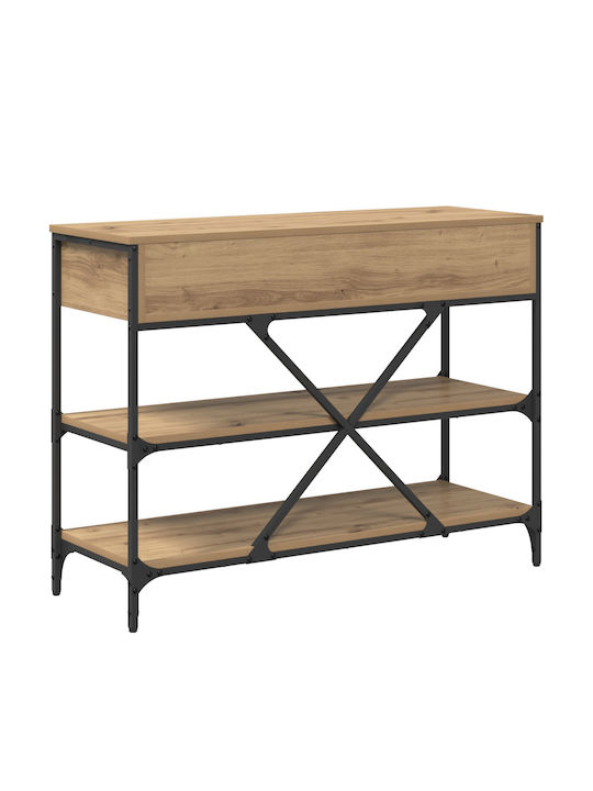 Wooden Console Table Walnut L100xW34.5xH75cm