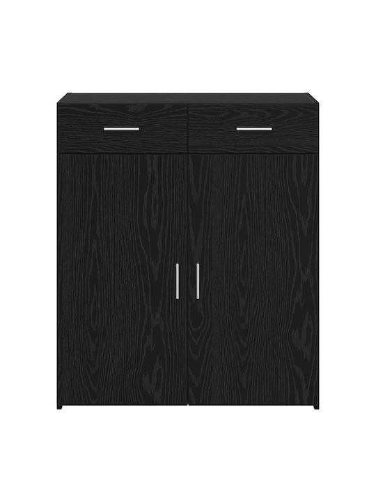 Μπουφές Ξύλινος Μαύρης Δρυς 80x42.5x93.5cm