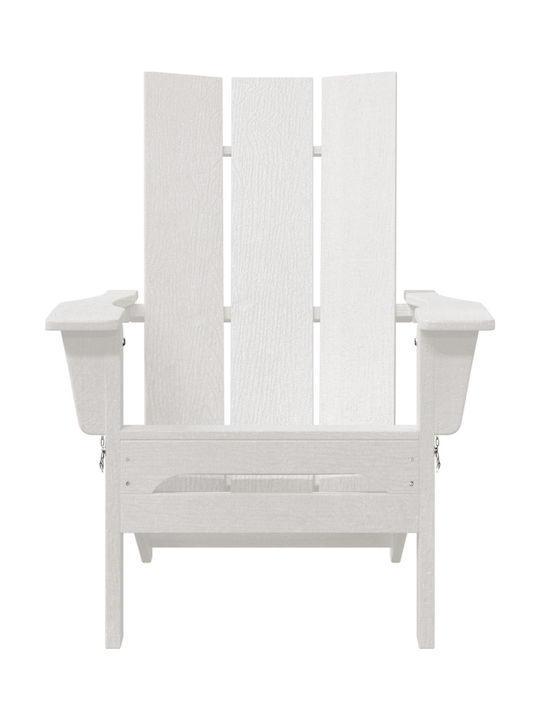 Градински И Басейнови Шезлонги Пластмасов Adirondack Леви 74.5x80.5x90см