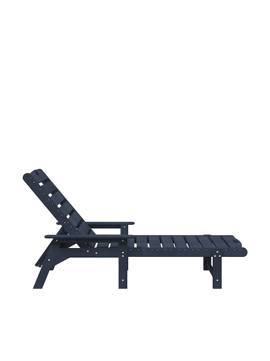 Ξαπλώστρα Πλαστική Navy Μπλε 162x53x98.5εκ.