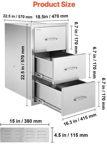 Comodă de Bucătărie de Podea Gri 46.99x57.15x57.15buc