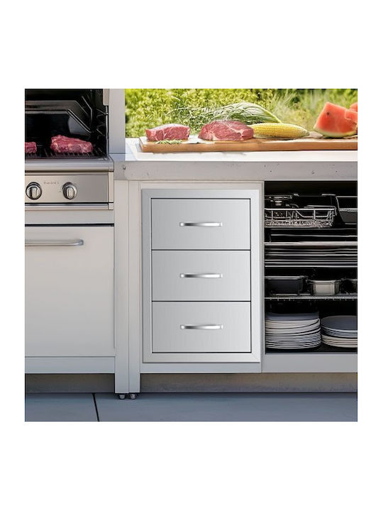 Kitchen Floor Drawer Unit Gray 46.99x57.15x57.15cm