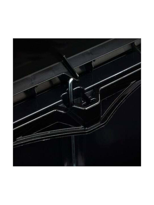 5Five Waste Bin Waste Plastic with Pedal Silver 50lt 1pcs