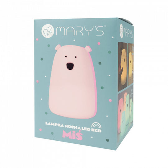 Mary's Led Kids Decorative Lamp Pink 16x11.1x11.1εκ.