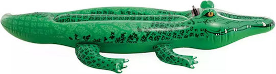 Intex Gator Παιδικό Φουσκωτό Ride On Θαλάσσης Κροκόδειλος με Χειρολαβές Πράσινο 168x86cm