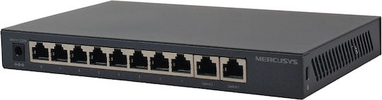 Mercusys MS110GMP v1 Unverwaltet L2 PoE+ Switch mit 8 Ports Gigabit (1Gbps) Ethernet