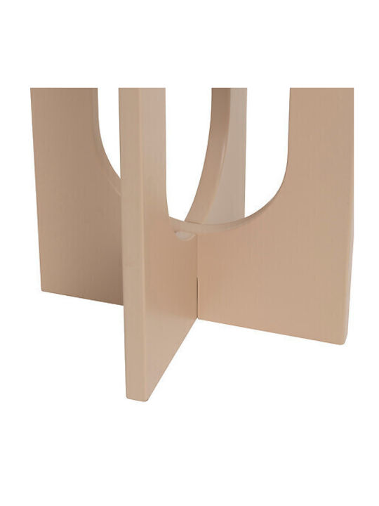 Masă Laterală Rotundă Bloom Din Lemn Culoarea Alunei L40xLățime40cm
