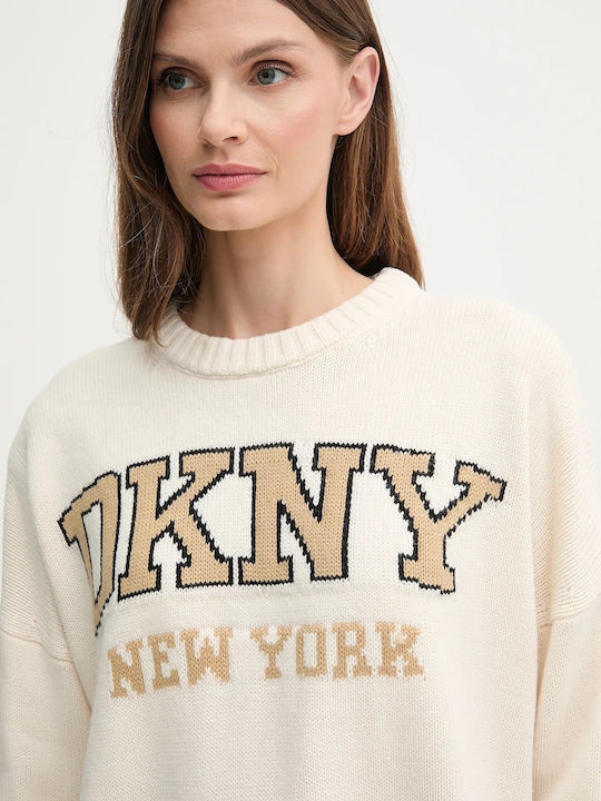 Damen Langärmeliges Pullover Beige