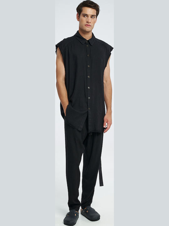 Achrome Linen Shirt Black