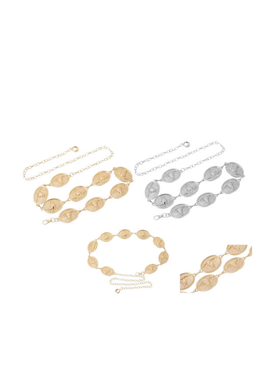 Women's Belt Chain Silver