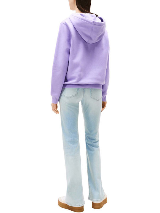 Women's Sweatshirt Jacket Hooded Lila