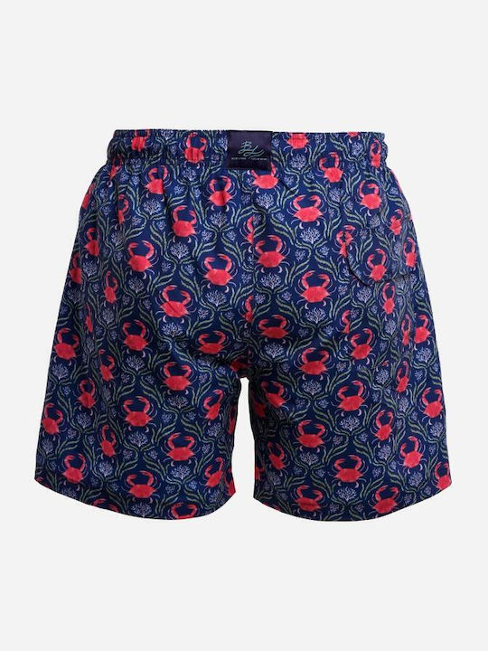 Costum De Baie Bărbați Pantaloni Scurți Albastru