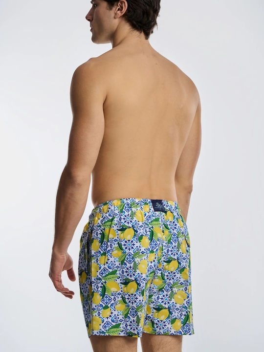 Blue Litore Costume de baie bărbați Pantaloni scurți Multicolor