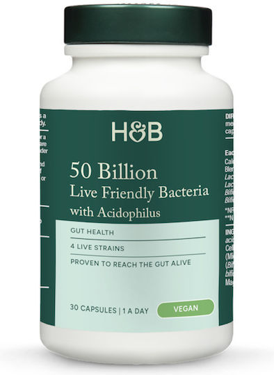 Holland & Barrett 50 Billion Live Friendly Bacteria Probiotice 30 capace