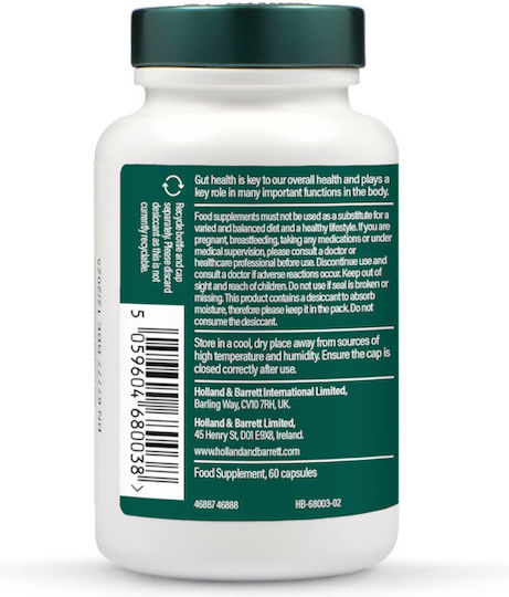 Holland & Barrett 3 Billion Live Friendly Bacteria Συμπλήρωμα με Προβιοτικά 60 κάψουλες