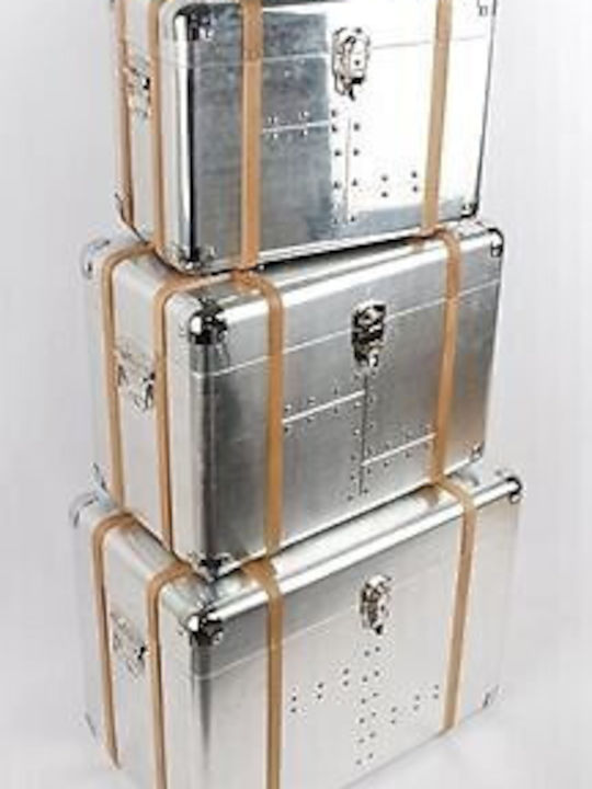 Atmosphera Set Dekorative Boxen Metallisch Sky 3 Stück Atmosphera Set Dekorative Boxen Metallisch Sky 3 Stück
