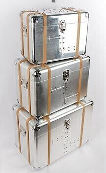 Atmosphera Set of Metallic Decorative Boxes Sky 3 Pieces Atmosphera Set of Metallic Decorative Boxes Sky 3 Pieces