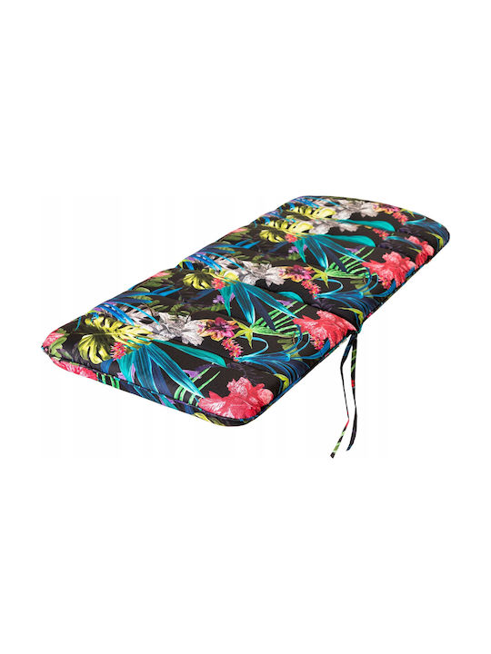Garden Chair Cushion with Backrest Multicolour Leaf