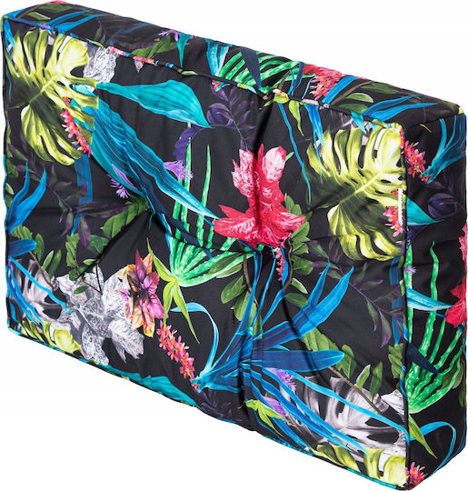 Garden Chair Cushion with Backrest Black 59x59cm