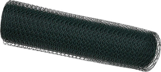 vidaXL Wire Fencing Galvanized with PVC Coating Set Green 0.6x10m