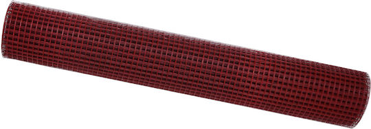 vidaXL Zaun Drahtgeflecht Rot 1.5x10m