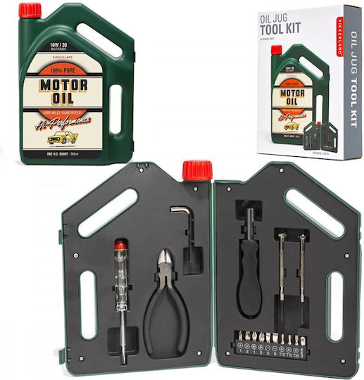 Kikkerland Oil Jug Tool Kit Κασετίνα με 16 Εργαλεία