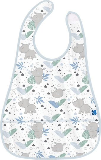 Kikka Boo Savanna Bib Fabric with Hoop & Loop Fastener & Pocket Blue for 4 m+